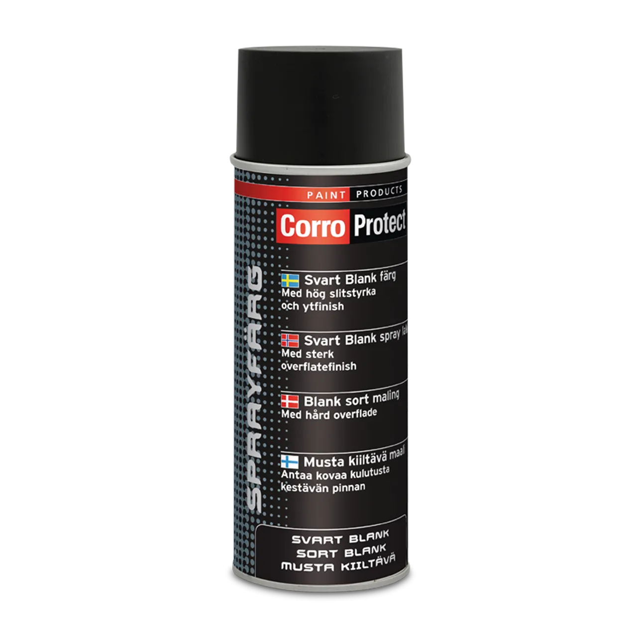 Espray de Pintura CorroProtect Negro Brillante 400ml