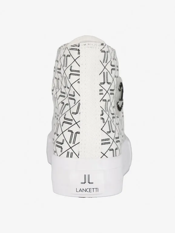 Lancetti Deportivas altas de mujer en lona estampada