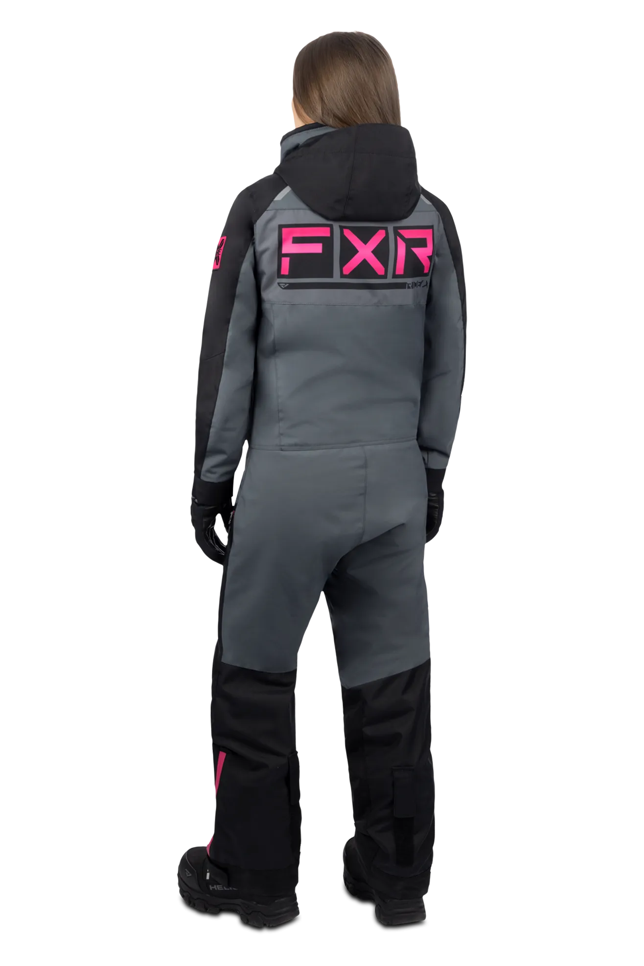 Mono Mujer FXR Recruit F.A.S.T. Negro-Carbón-Fucsia